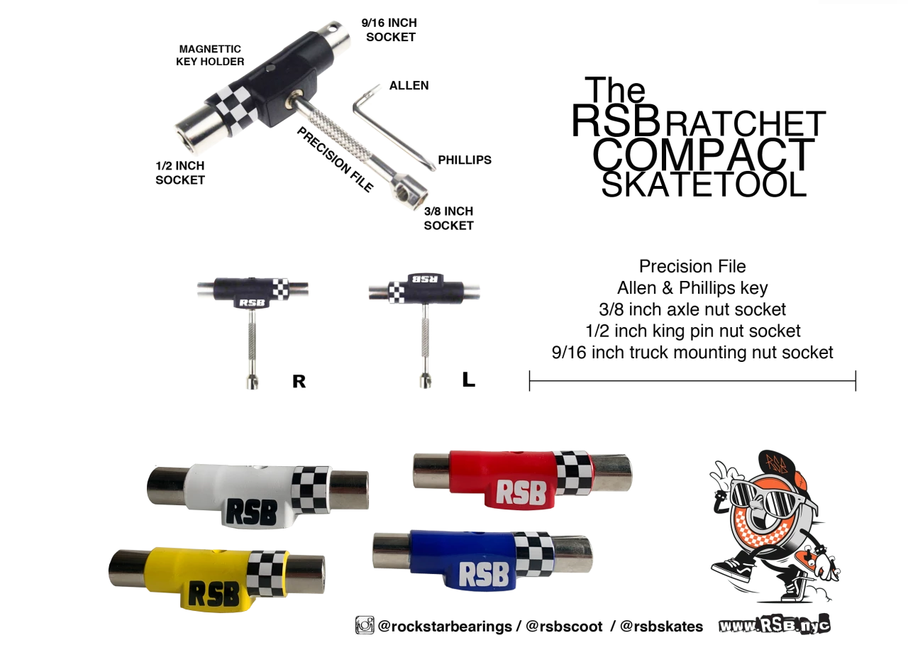 Rock Star Bearings Ratchet Tool White 2 Rock Star Bearings Ratchet Tool White – Bild 2