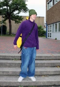 Brettretter Skateboard Crossbag 2.0 Gelb / Lila -Einzigartiges Skateboard Brettretter skateboard rucksack yellow 04 1280x1280