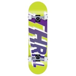 Thrill Kinder Komplett Skateboard Logo Lime 7.25