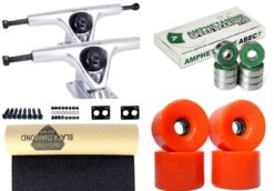 Impact Longboard Achsen Set 150mm Silver / Orange Wheels 70mm