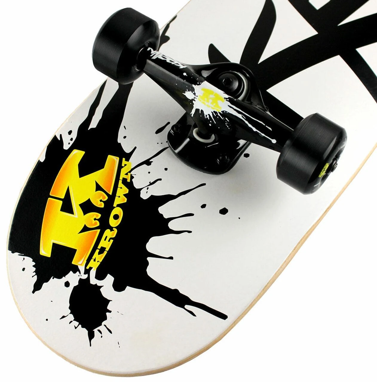 Krown Pro Black Splat Logo Complete Skateboard 8.0 2 Krown Pro Black Splat Logo Complete Skateboard 8.0 – Bild 2