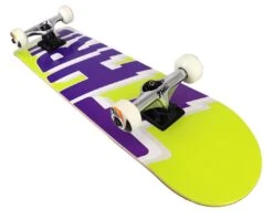 Thrill Komplett Skateboard Logo Lime -Einzigartiges Skateboard Thrill komplettboard logo lime perspektive 1280x1280