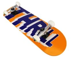 Thrill Komplett Skateboard Logo Orange -Einzigartiges Skateboard Thrill komplettboard logo orange perspective 1280x1280