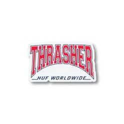HUF X Thrasher High Point Sticker - Red