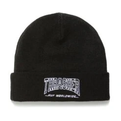 HUF X Thrasher Field Crew Beanie - Black