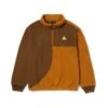 HUF Expedition Quarter Zip Pile Fleece - Coffee