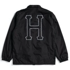 HUF Set H Coach Jacke - Black -Einzigartiges Skateboard jk00390 black 2 1280x1280