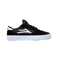 Lakai Cambridge Shoes Black White Suede