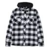Primitive Two-Fer Flannel Longsleeve Hoodie - Black