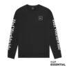 HUF Essentials Domestic Pullover Black