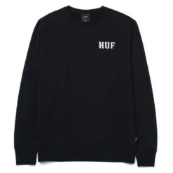 HUF Essentials Classic H Pullover - Black