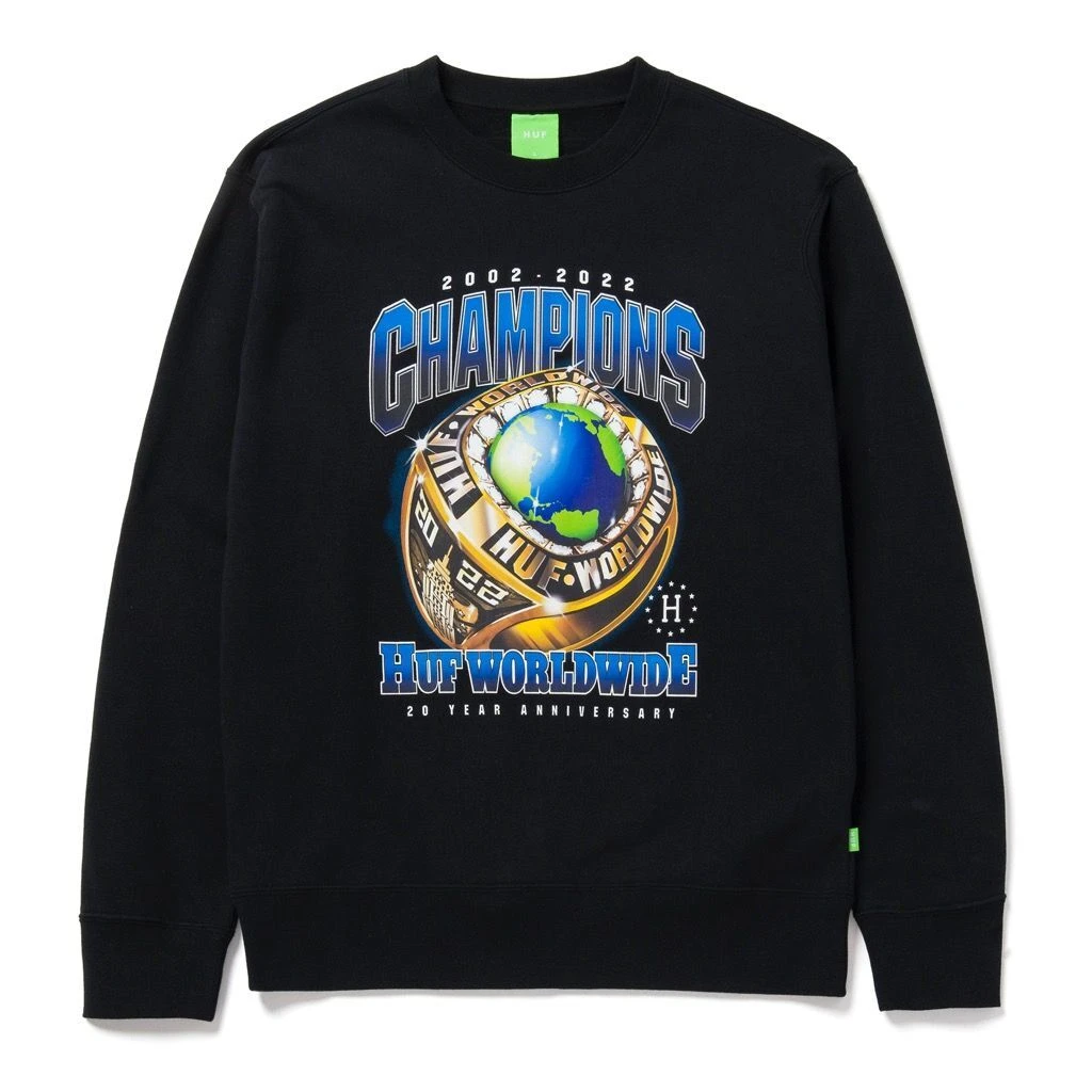 HUF Champions Pullover - Black 1 HUF Champions Pullover - Black