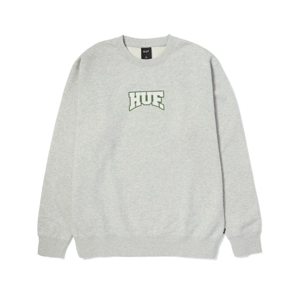 HUF Home Team Pullover - Heather Grey 1 HUF Home Team Pullover - Heather Grey