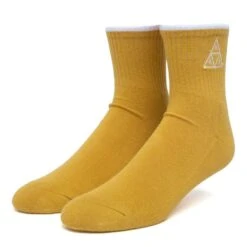 HUF Emb. Triple Triangle 1/4 Socken Golden