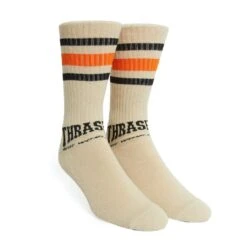 HUF X Thrasher Center Field Sock - Natural -Einzigartiges Skateboard sk00722 natur 3 1280x1280