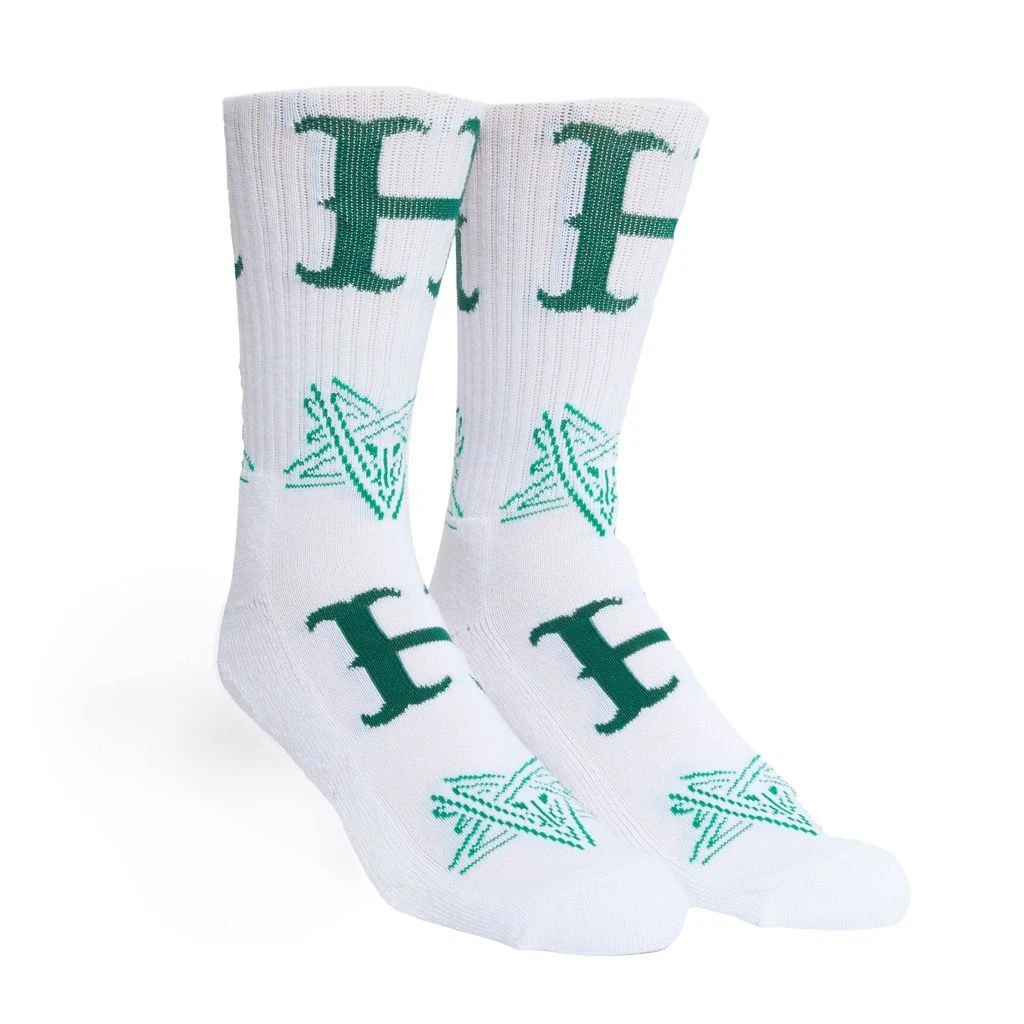 HUF X Thrasher Duality Sock - White 3 HUF X Thrasher Duality Sock - White – Bild 3