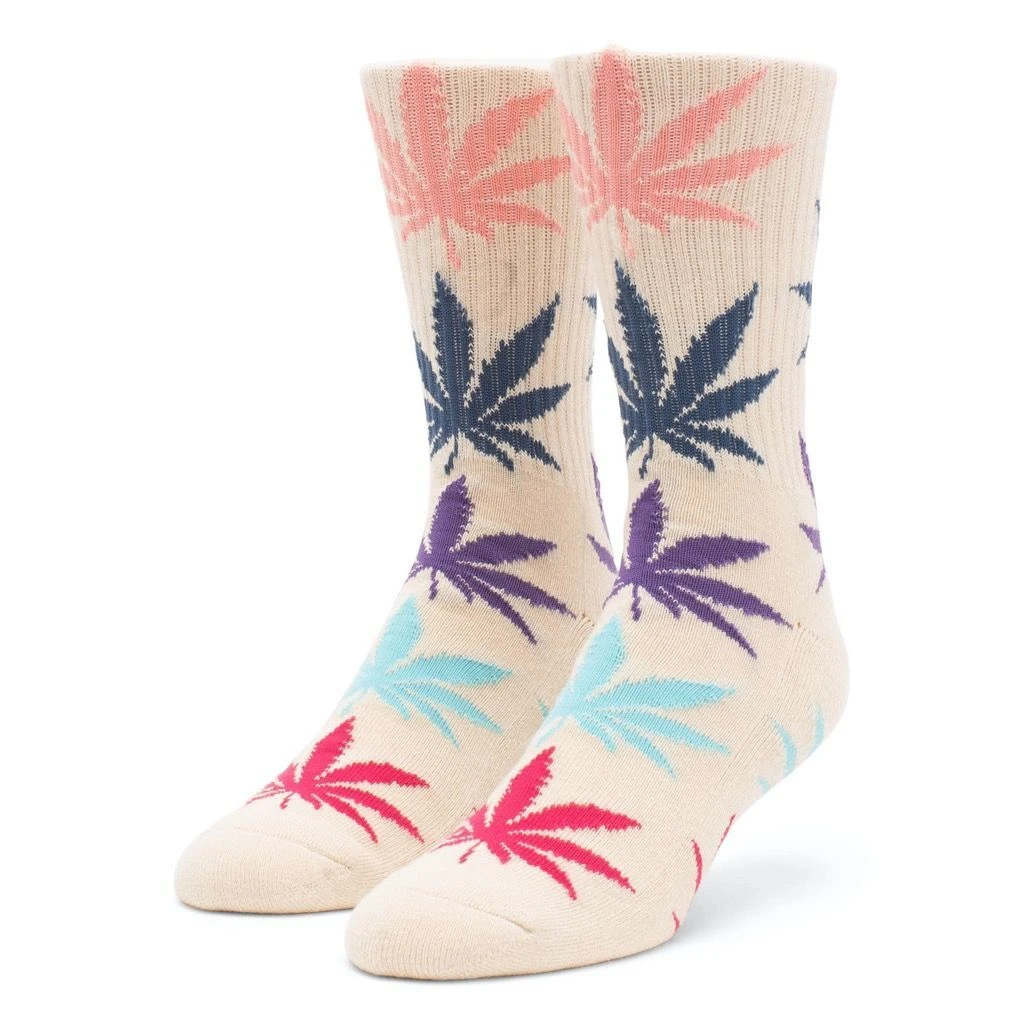 HUF Multi Hit Plantlife Socken - Cream 1 HUF Multi Hit Plantlife Socken - Cream