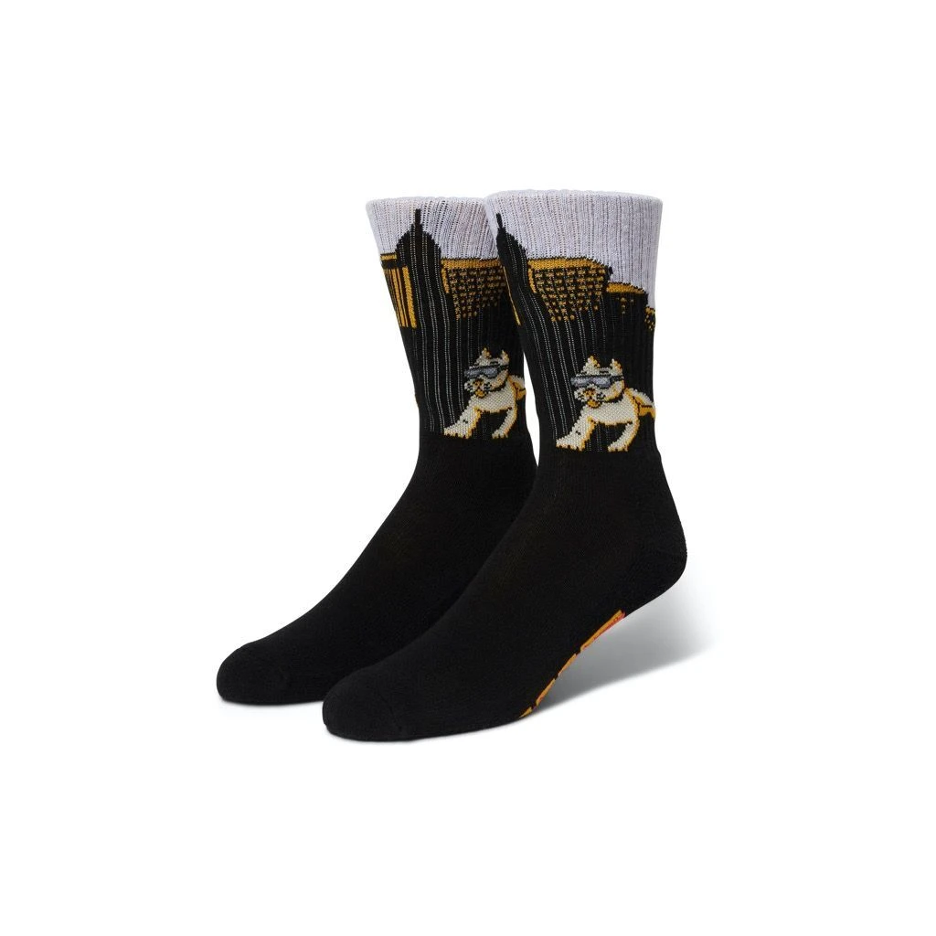HUF Blazin Jams Crew Socken - Black 1 HUF Blazin Jams Crew Socken - Black