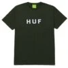 HUF Essentials OG Logo T-Shirt - Forest Green