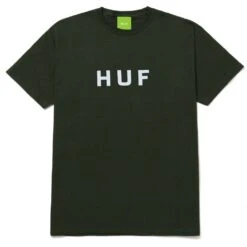 HUF Essentials OG Logo T-Shirt - Forest Green