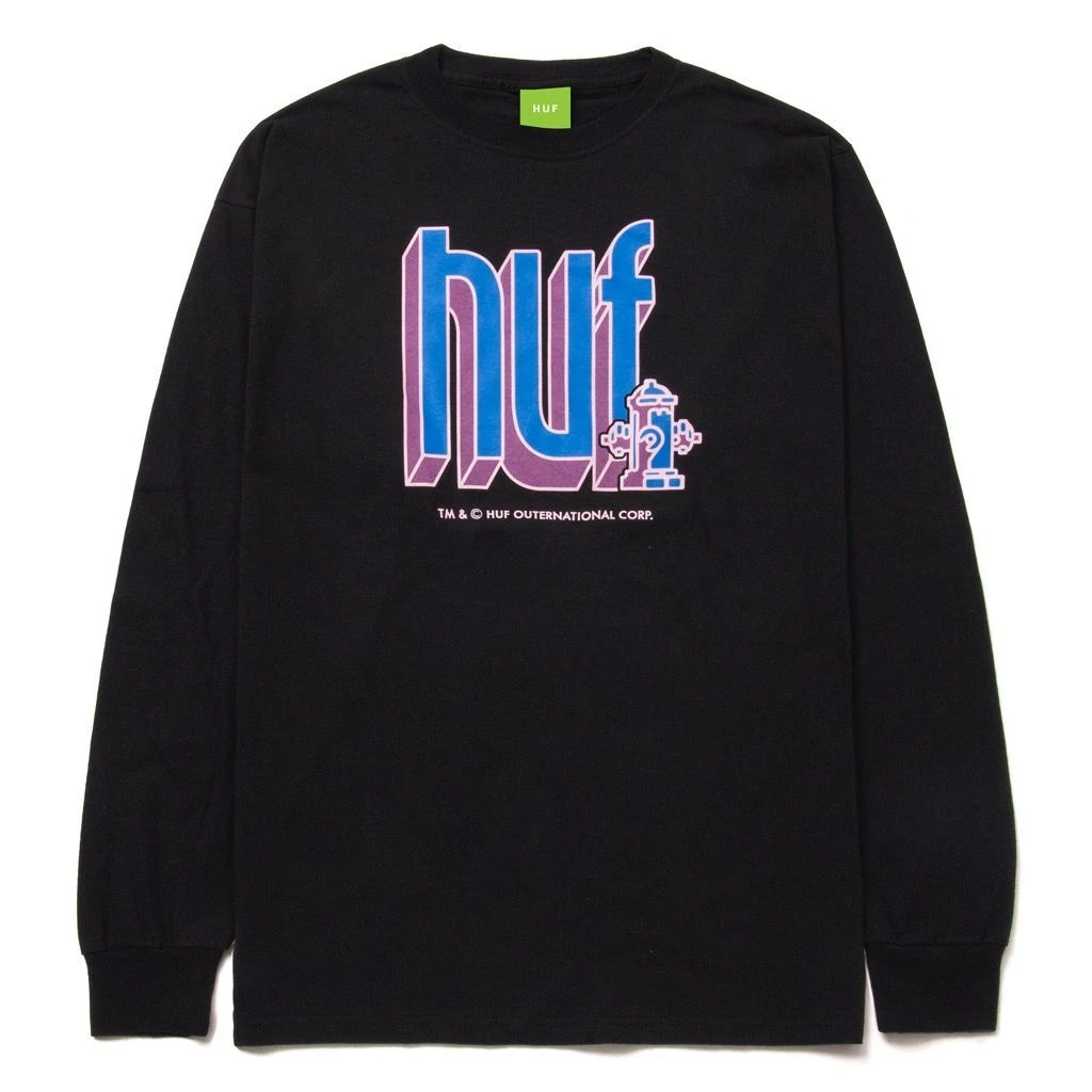 HUF Bookend Longsleeve - Black 1 HUF Bookend Longsleeve - Black