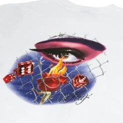 HUF Feline Eye T-Shirt - White -Einzigartiges Skateboard ts02026 white 3 1280x1280